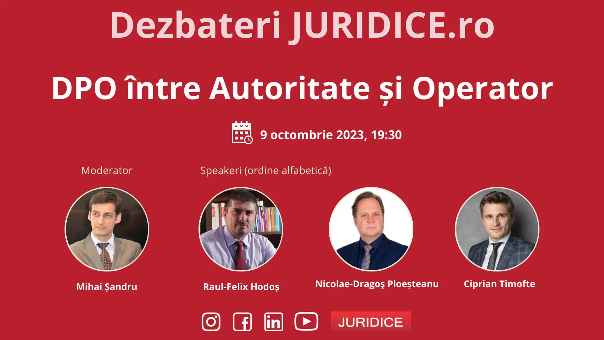 DPO între Autoritate și Operator / 9 octombrie 2023 (ediția 607)