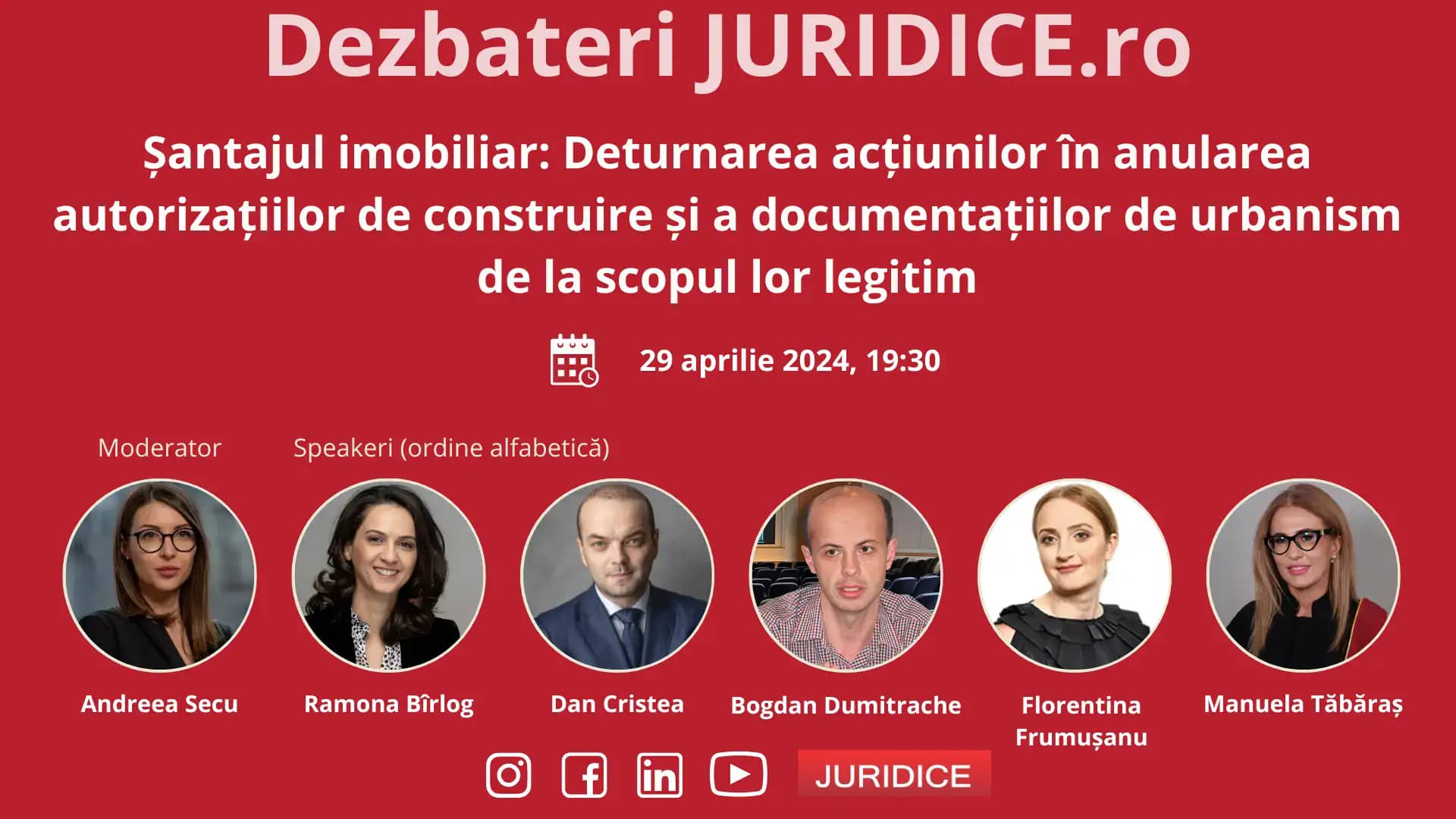 Șantajul imobiliar: Deturnarea acțiunilor în anularea autorizațiilor de construire și a documentațiilor de urbanism de la scopul lor legitim / 29 aprilie 2024 (ed. 636)
