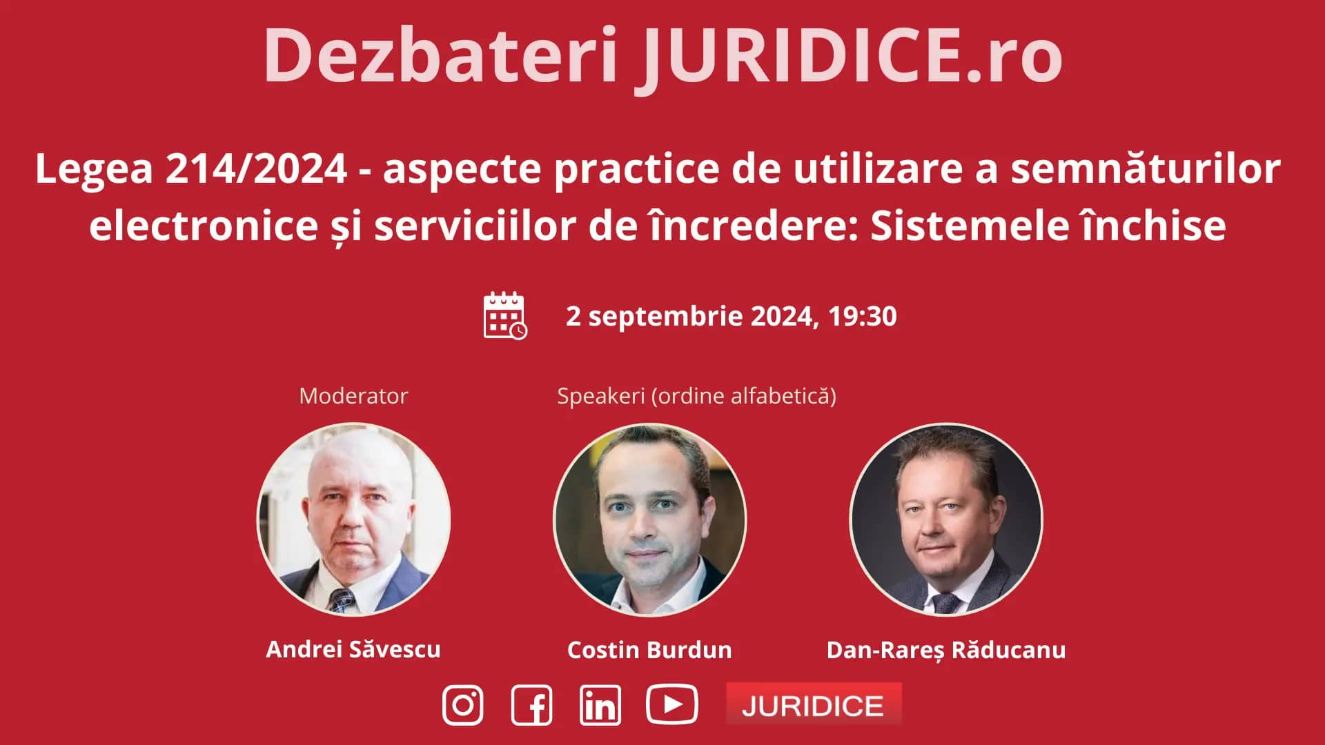 Legea 214/2024 – aspecte practice de utilizare a semnăturilor electronice și serviciilor de încredere: Sistemele închise / 2 septembrie 2024 (ediția 647)