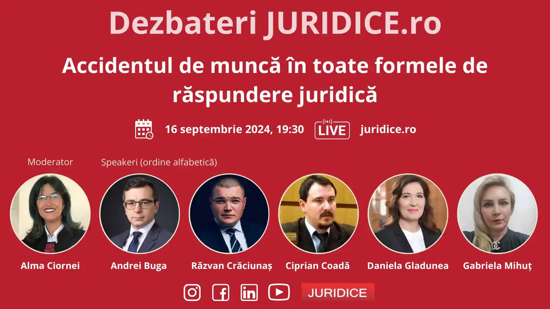 Accidentul de muncă în toate formele de răspundere juridică / 16 septembrie 2024 (ediția 651)