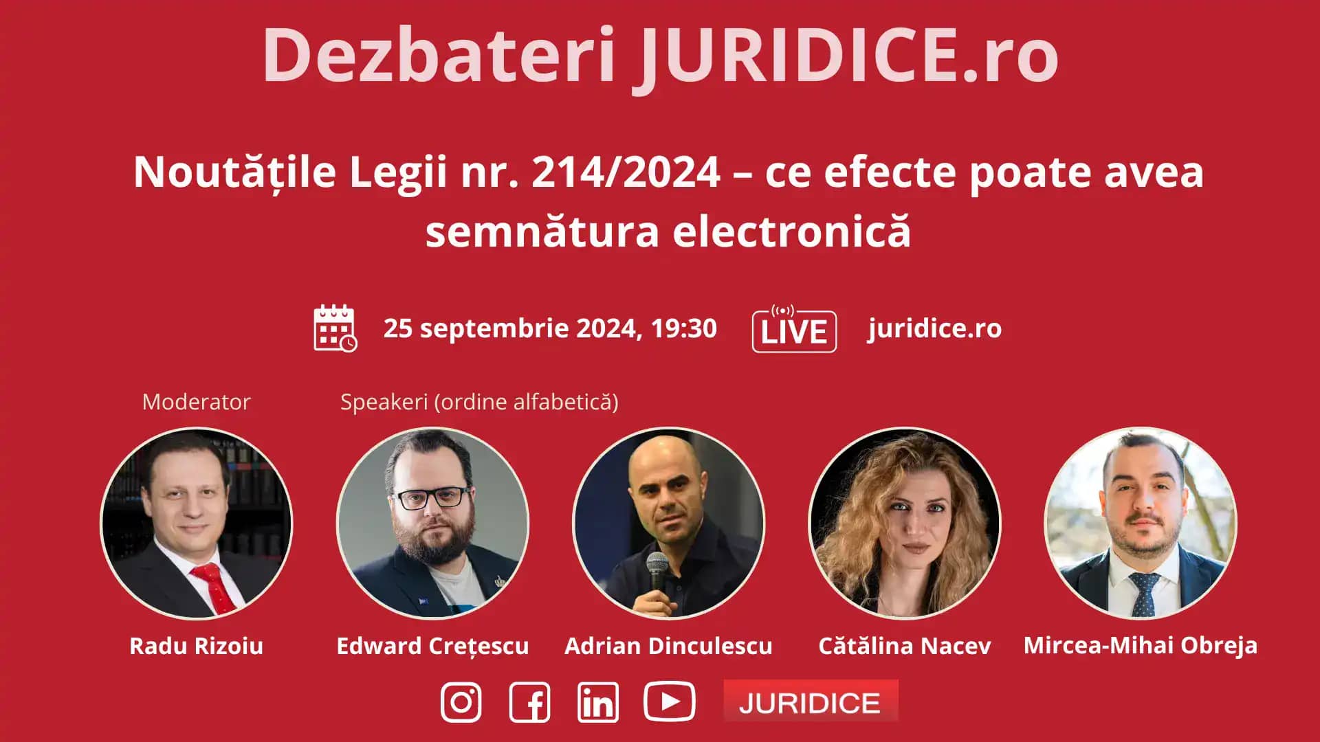 Noutățile Legii nr. 214/2024 – ce efecte poate avea semnătura electronică / 25 septembrie 2024 (ediția 654)