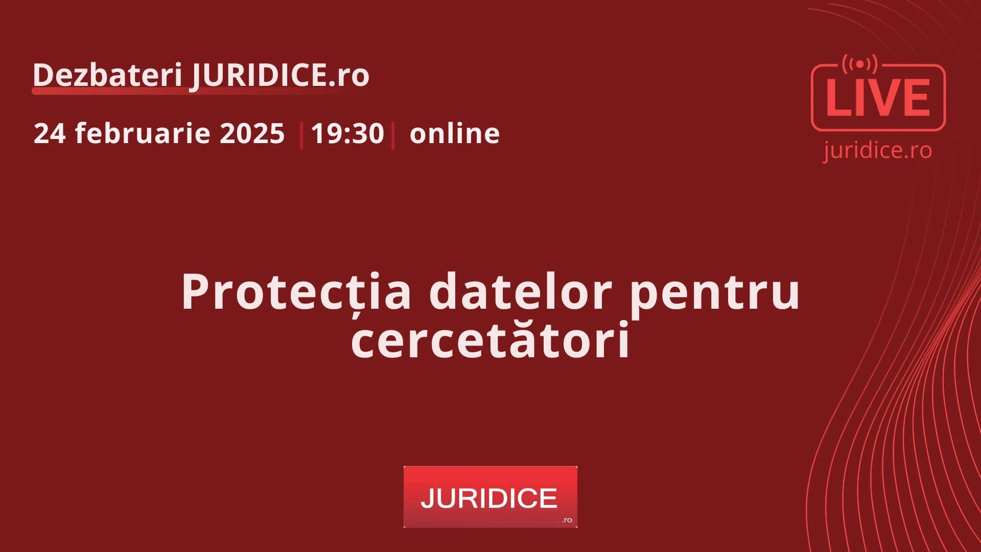 Protecția datelor pentru cercetători / 24 februarie 2025 (ediția 677)