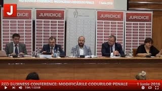 RED BUSINESS CONFERENCE: MODIFICĂRILE CODURILOR PENALE 01.06.2016 (1)
