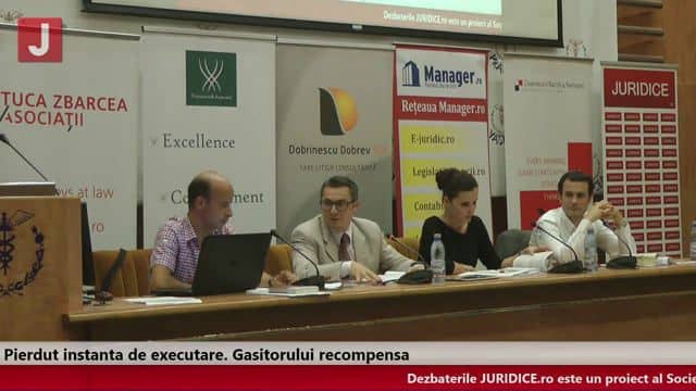 Pierdut instanță de executare. Găsitorului recompensă (ediția 26)