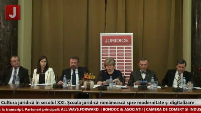 Cultura juridică în secolul XXI. Școala juridică românească spre modernitate şi digitalizare (ediția 79)