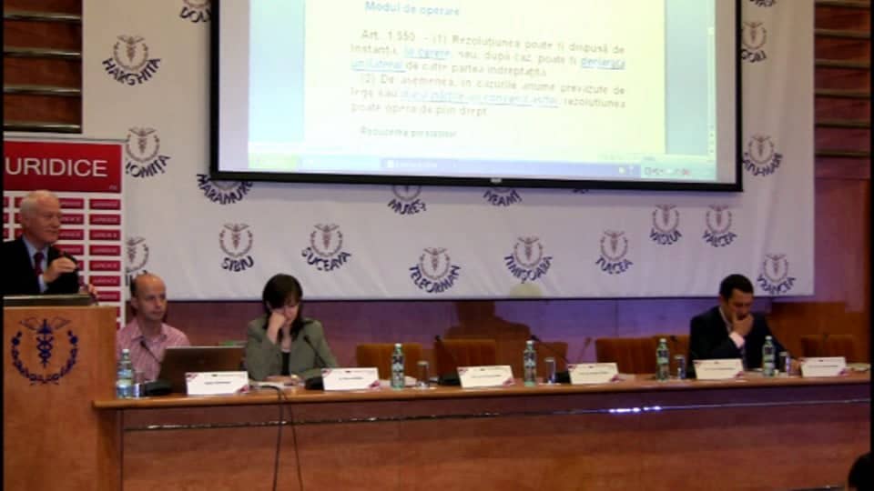 Probleme dificile de procedură civilă – București, 8-9 februarie 2013 | Day 1 | INTERVENTIE 1