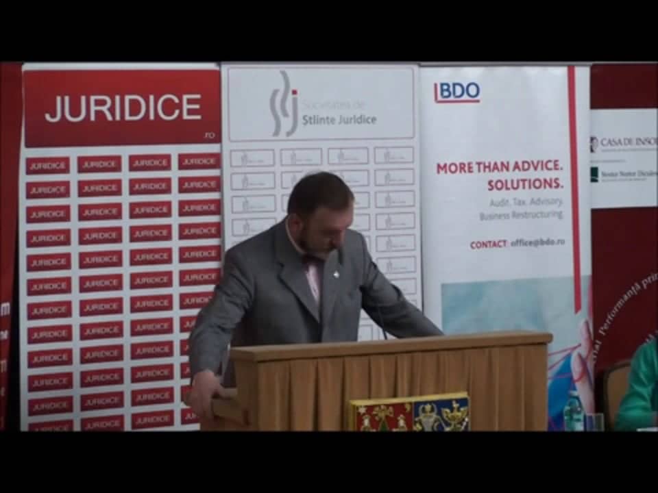 Cuvant introductiv Flaviu Baias | Conferința de Dreptul Afacerilor. Lecțiile crizei: adaptabilitatea și inovația | 11 mai 2012