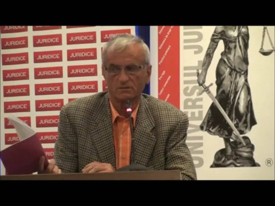 Ioan Sabau | ZIUA 2| Conferinta internațională EXECUTAREA SILITĂ ÎN REGLEMENTAREA NCPC | Târgu Mureș, august 2012