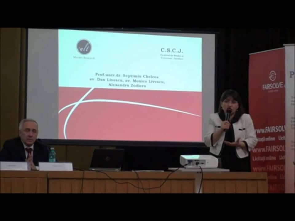 Dan Livescu, Monica Livescu | Conferința de Dreptul Afacerilor. Lecțiile crizei: adaptabilitatea și inovația | 11 mai 2012