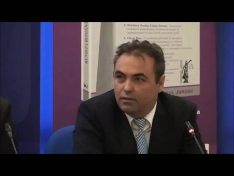 Ioan Garbulet| Conferinta internațională EXECUTAREA SILITĂ ÎN REGLEMENTAREA NCPC | Târgu Mureș, august 2012