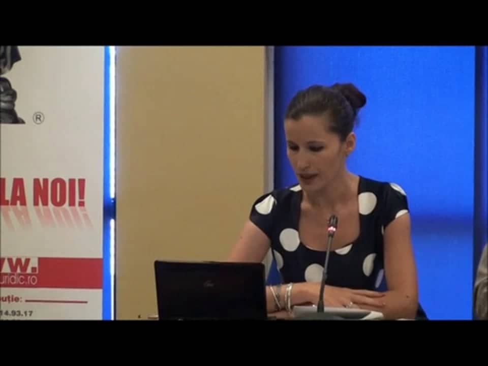 Evelina Oprina| Conferinta internațională EXECUTAREA SILITĂ ÎN REGLEMENTAREA NCPC | Târgu Mureș, august 2012